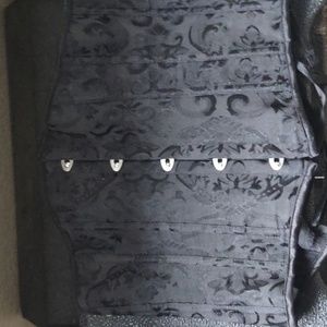 Black Lace Underbust Corset Small Gothic